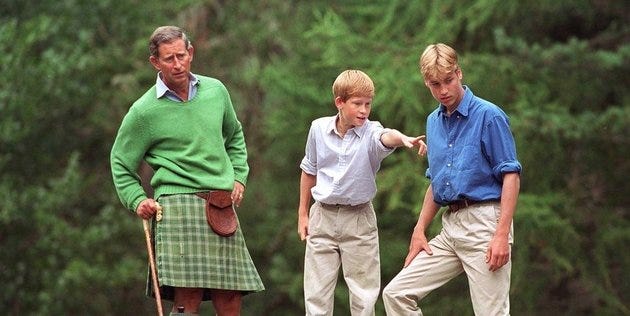ウィリアム王子とハリー王子がチャールズ皇太子から受け継いだ